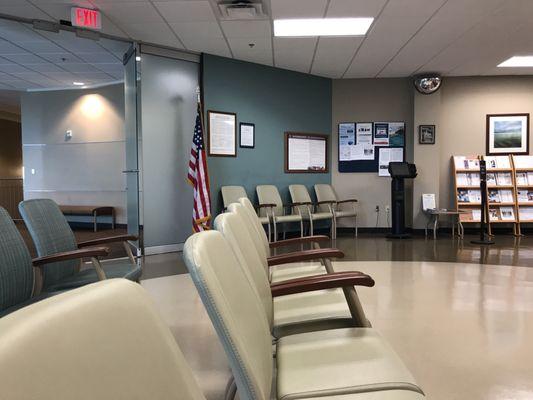 Only one Person in clinic waiting room, that person is me, and 10 minutes behind schedule. Why even show up early?