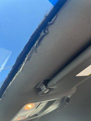 headliner damage