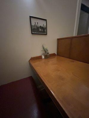 Single person table in the corner