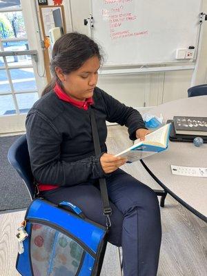 Students enjoy reading through an Accelerated Reading Program