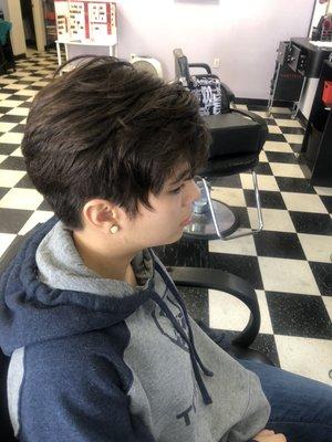 Short hair cut by peggy