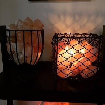 Check out our large selection of Himalayan Salt Lamps displayed in our retail area.