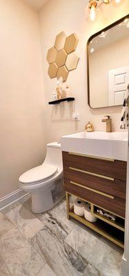 powder room remodeling