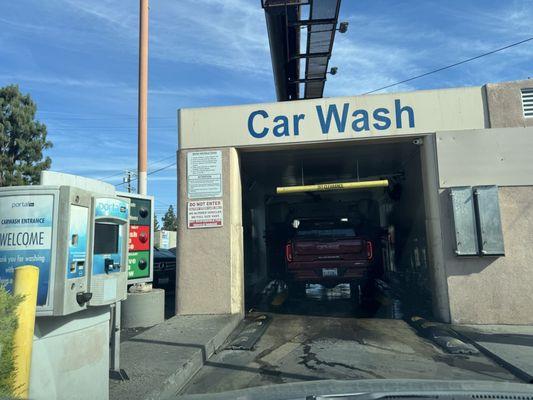 Carwash entrance