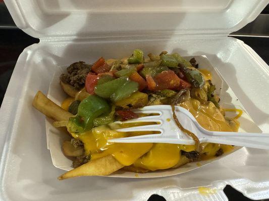 Animal Fries with veggies