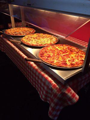 Lunch buffet Monday - Friday 11am-2pm. Soup, salad and pizza for $7.95!