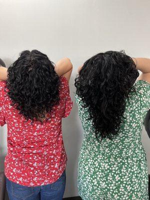 Curly sisters.