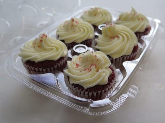 A case of our Red Velvet cupcakes. Yum!