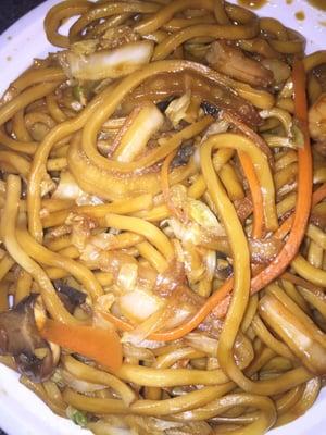 Small Shrimp Lo Mein (~$6). Pretty good.