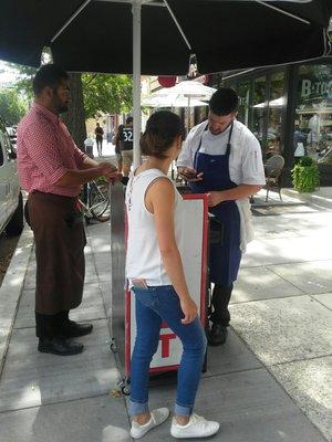 Chef of Btoo had to come out and help locate the valet.