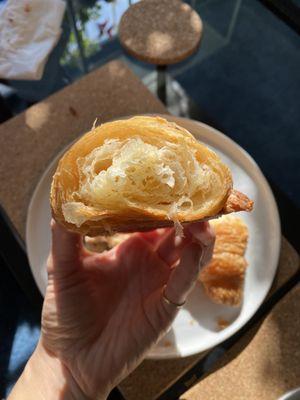 Inside the regular croissant