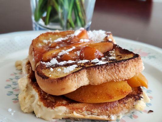 Layered Peach French Toast