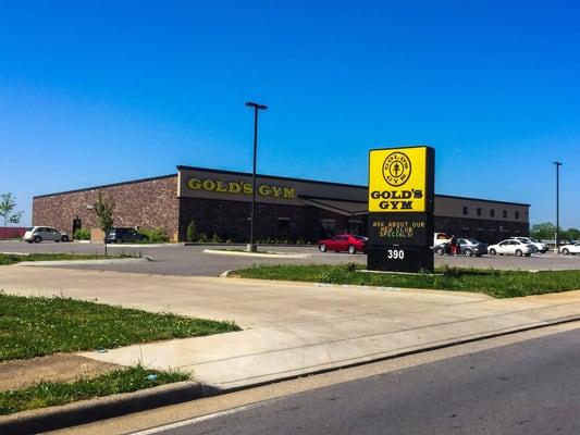 The outside of golds gym!