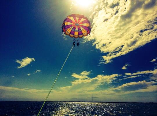 Flying high above the beautiful Outer Banks with Duck Parasail!