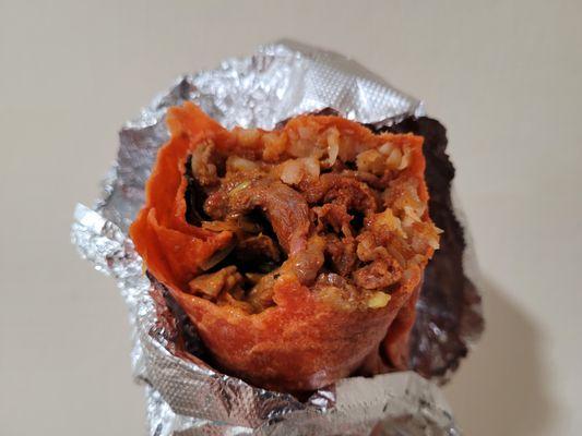 bobcha burrito (sweet & spicy pork)