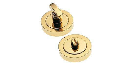 Privacy Latch in Polished Brass Finish by Manital