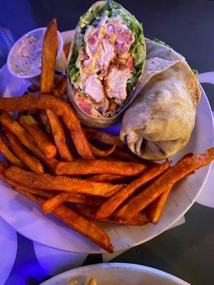 Buffalo chicken wrap