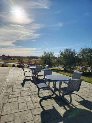 Patio dining perfect for beautiful weather