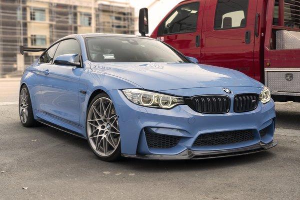 BMW F82 M4 with many performance modifications