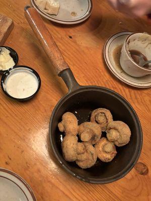 Fried mushroom appetizer