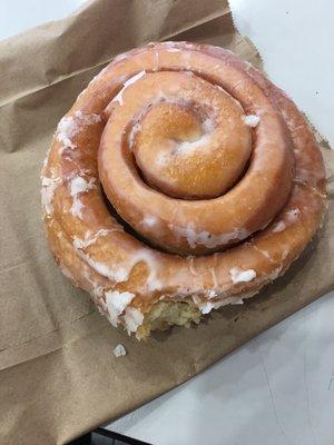 Huge cinnamon roll