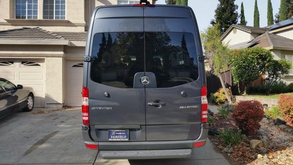 This is our brand new Mercedes Sprinter before Mr. Gray turned into a True Elegance Limo - trueelegancelimo.com