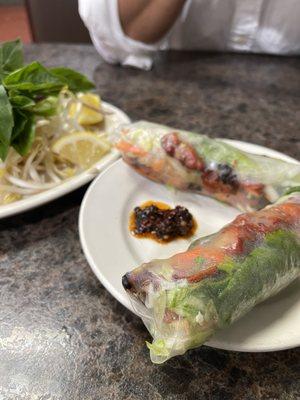 A5. Spring Rolls with Charbroiled Chicken