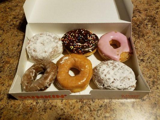 Variety of donuts