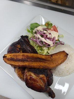 1/2 pollo rostizado