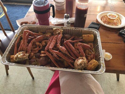 Crab boil was on point