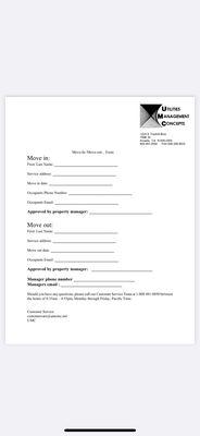 Condo Unit Account Closure Request Form