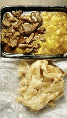 Curry Goat with Paratha