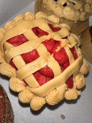 Thanksgiving Cherry Pie Donut