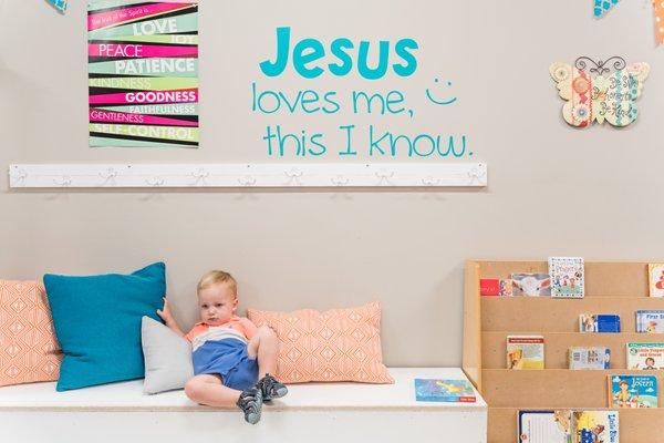 Nursery facilities and a sweet reminder