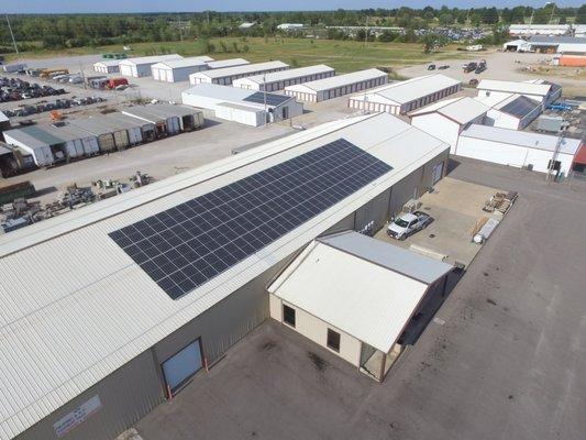 Commercial Solar at a storage facility