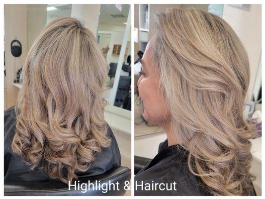 Highlight , haircut / style  by Fariba, the owner of Hair by Fariba only by appointment 310_309_1169