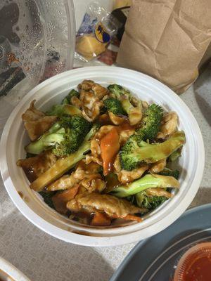 Chicken with broccoli