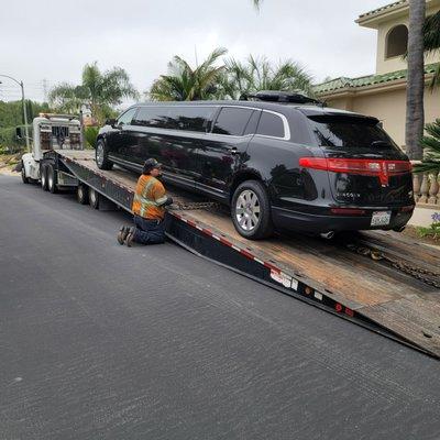 Limo going to repair shop!