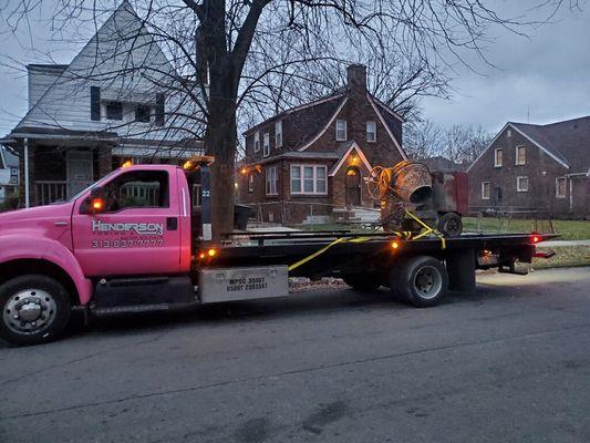 We also tow heavy equipment