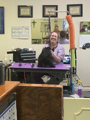 Darlene the friendly groomer.