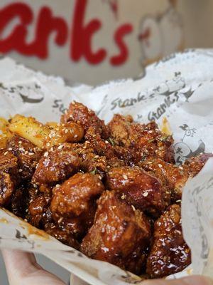 Korean sweet popcorn chicken