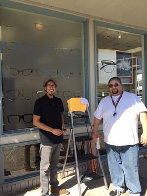 Juan and Richard at Ziggy's Optometry