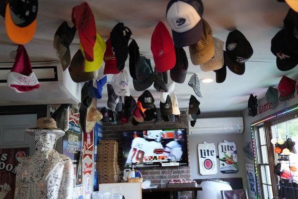 Hats galore.