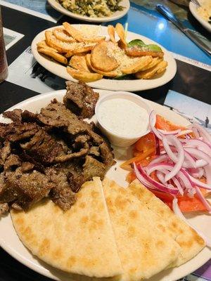 Gyro Plate with Greek fries