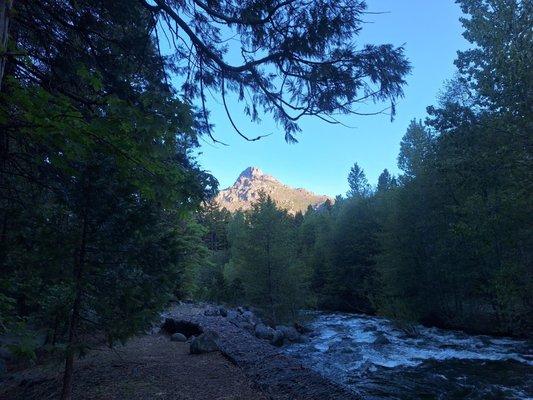 The creek and peak from #19