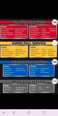 Our Full Service Packages.