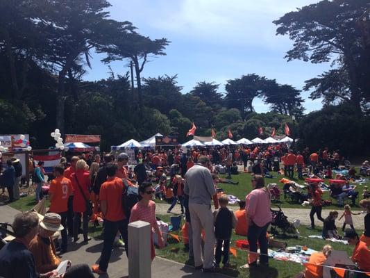 King's Day 2014 (Dutch national day), Golden Gate Park in San Francisco. 4,000 visitors. Coordinated by Nathalie Adelhart.