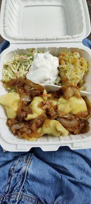 Pierogi combination plate