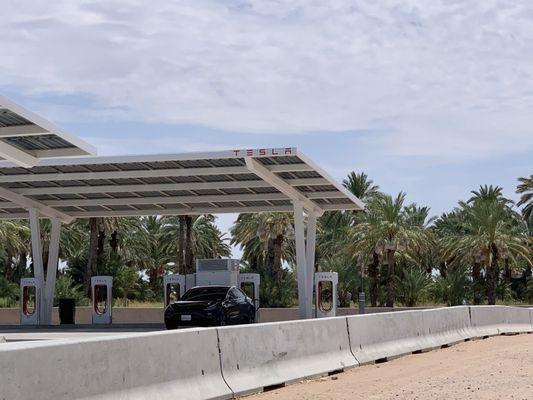 Large Tesla charging station  July 2024