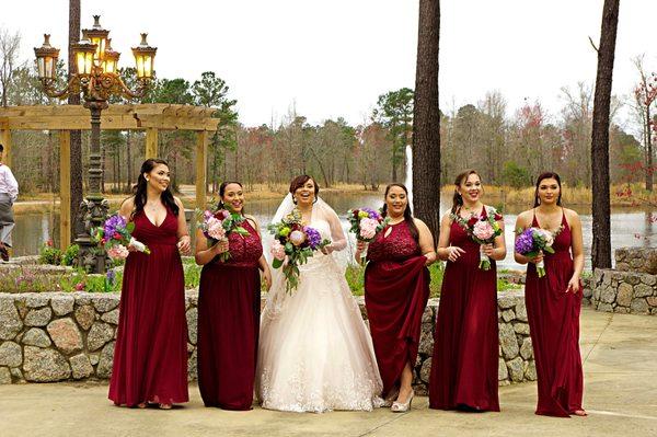 Lake side wedding ceremony At Mariani's Venue